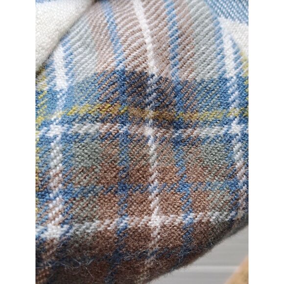 Vtg Highlander Lochcarron Tartan Plaid Wool Tam Beret Pom-Pom Scotland Men's OS - Picture 4 of 7